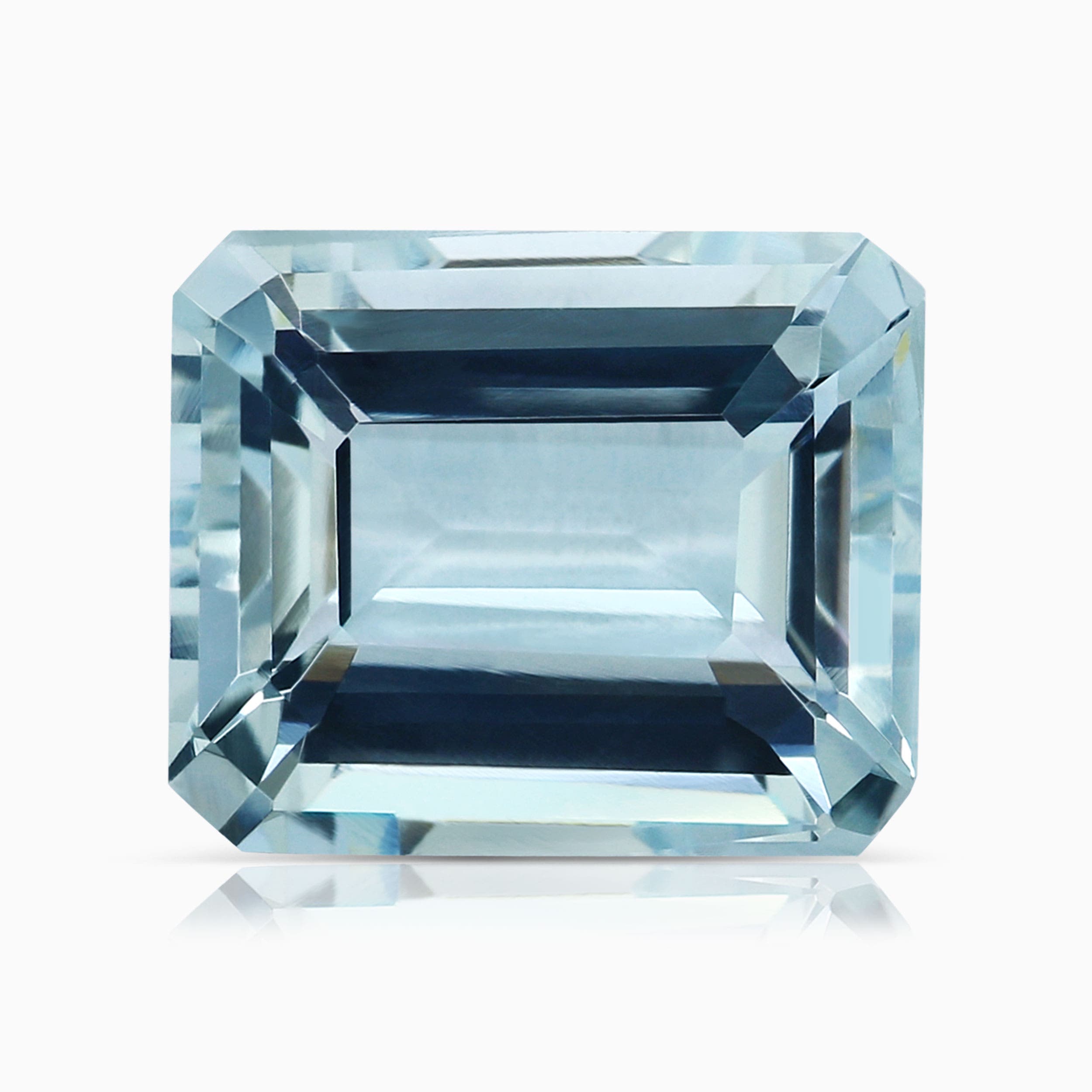 10.95x9.09x6.17mm Emerald Cut Aquamarine
