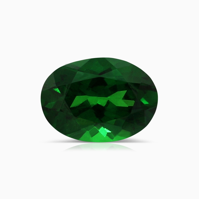 0.88 Carat GIA Certified Oval Tsavorite