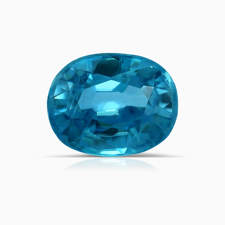 3.15 Carat Oval Blue Zircon