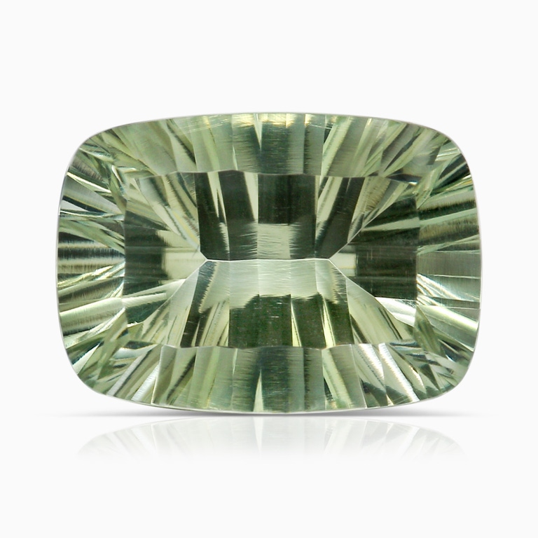 6.29 Carat GIA Certified Cushion Rectangular Green Amethyst