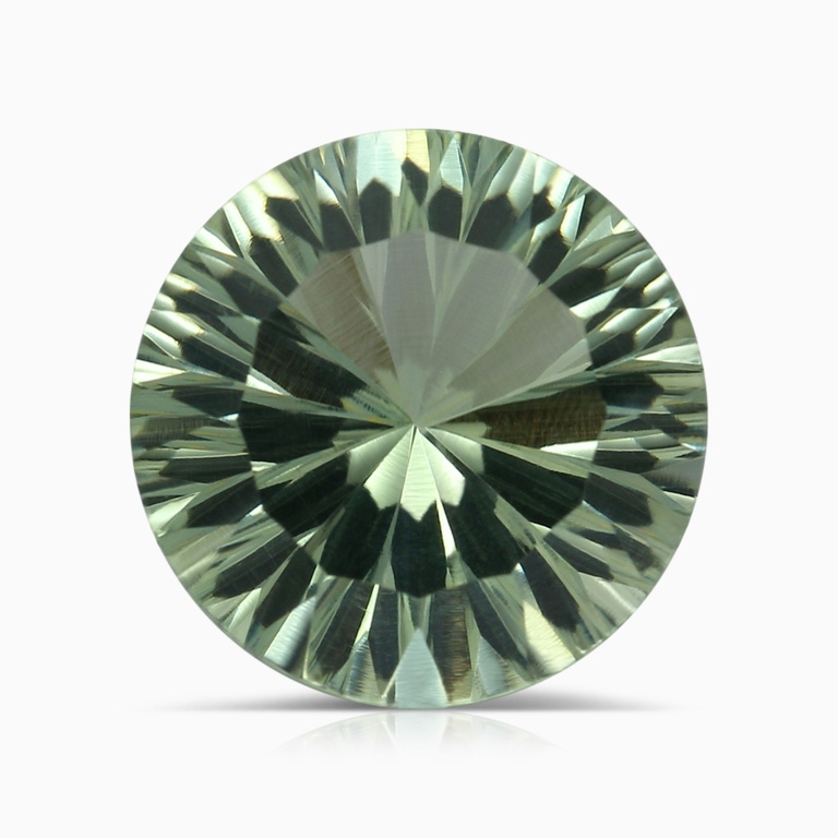 5.60 Carat GIA Certified Round Green Amethyst