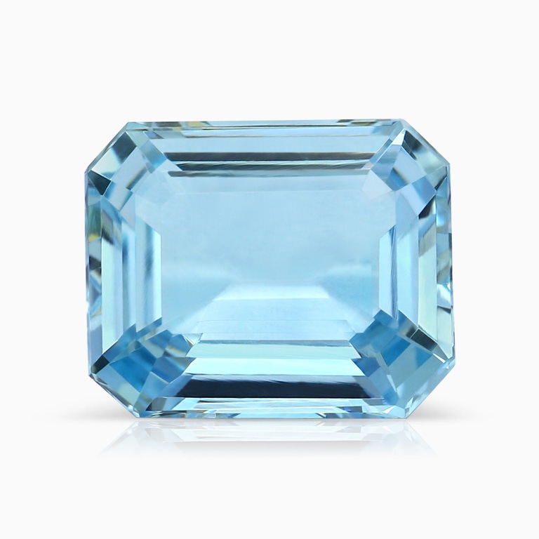 3.87 Carat Emerald Cut Aquamarine