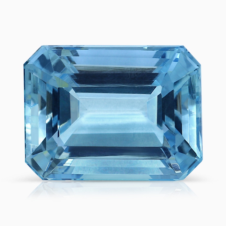 6.44 Carat Emerald Cut Aquamarine