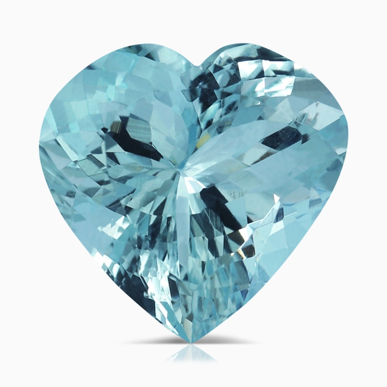 5.72 Carat GIA Certified Heart Aquamarine