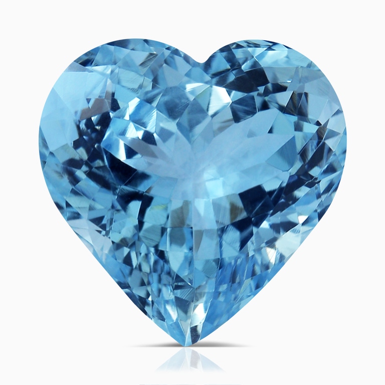7.01 Carat GIA Certified Heart Aquamarine