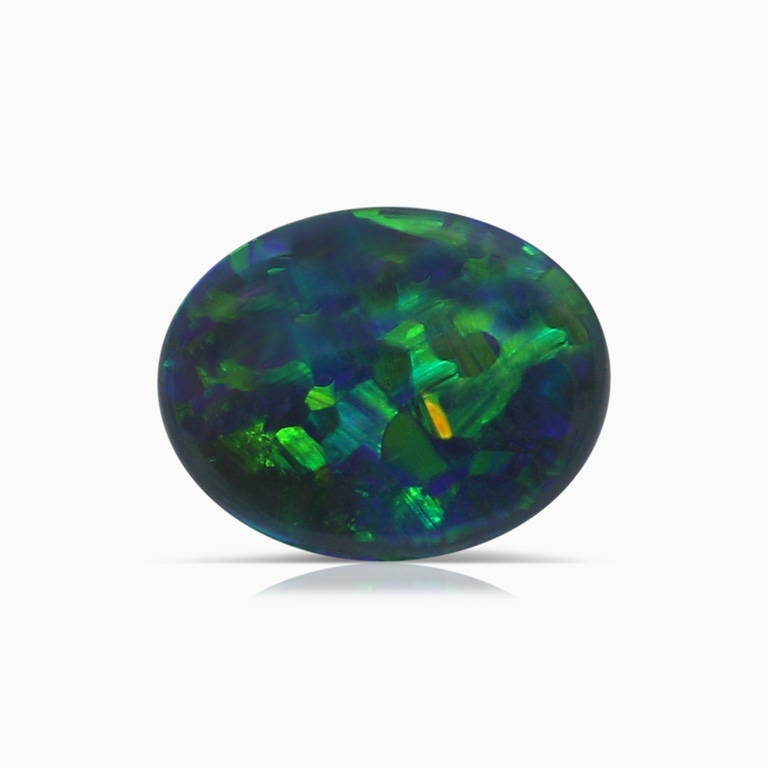 1.13 Carat GIA Certified Oval Black Opal