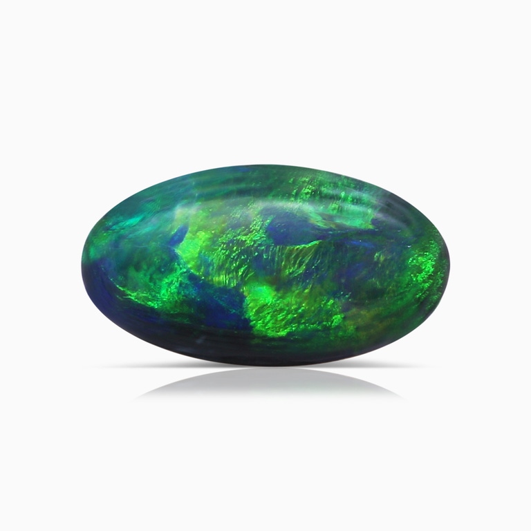 1.50 Carat GIA Certified Oval Black Opal
