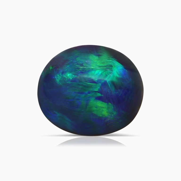1.39 Carat GIA Certified Oval Black Opal