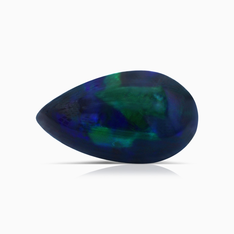 1.75 Carat GIA Certified Pear Black Opal