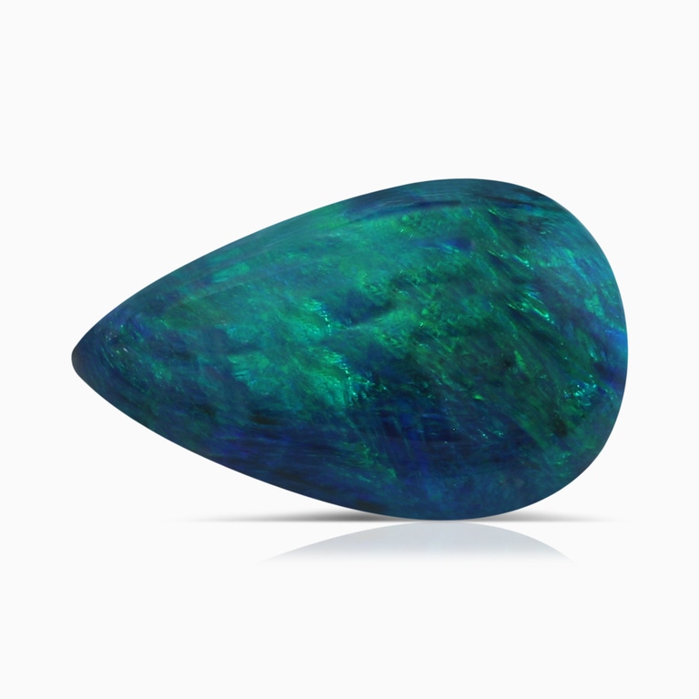 3.06 Carat GIA Certified Pear Black Opal