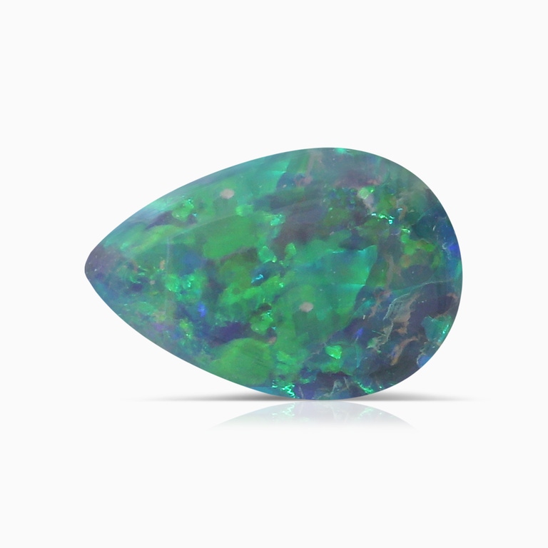 1.29 Carat GIA Certified Pear Black Opal