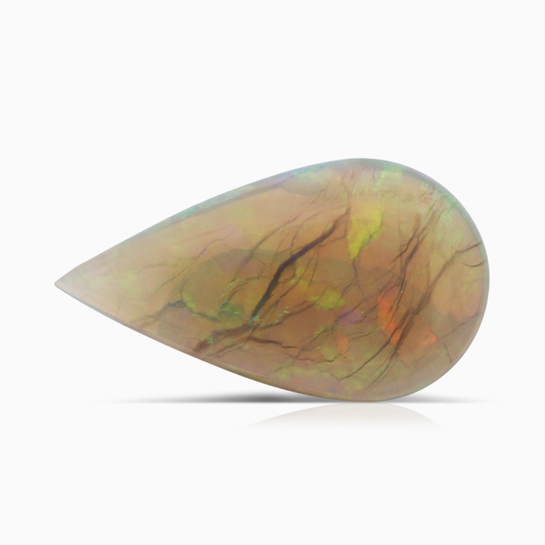 1.95 Carat GIA Certified Pear Black Opal
