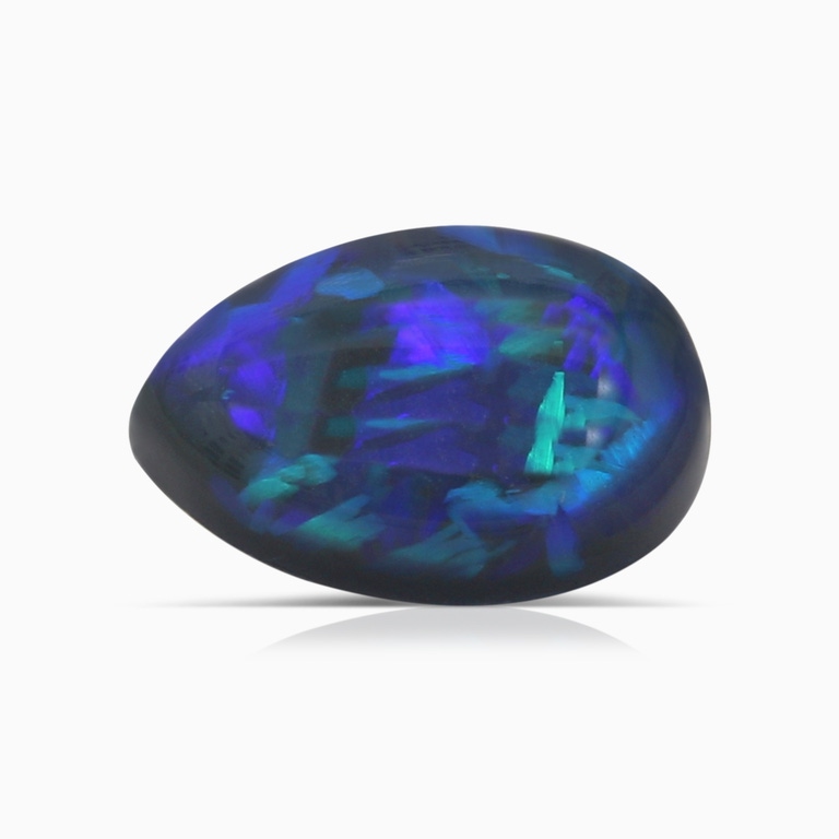 1.22 Carat Pear Black Opal