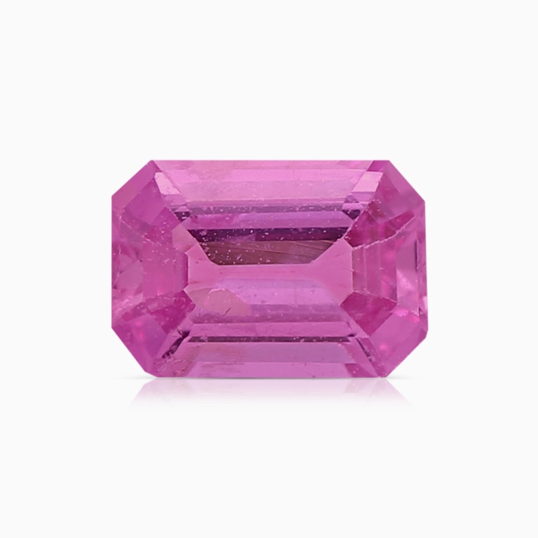 1.03 Carat Emerald Cut Pink Sapphire