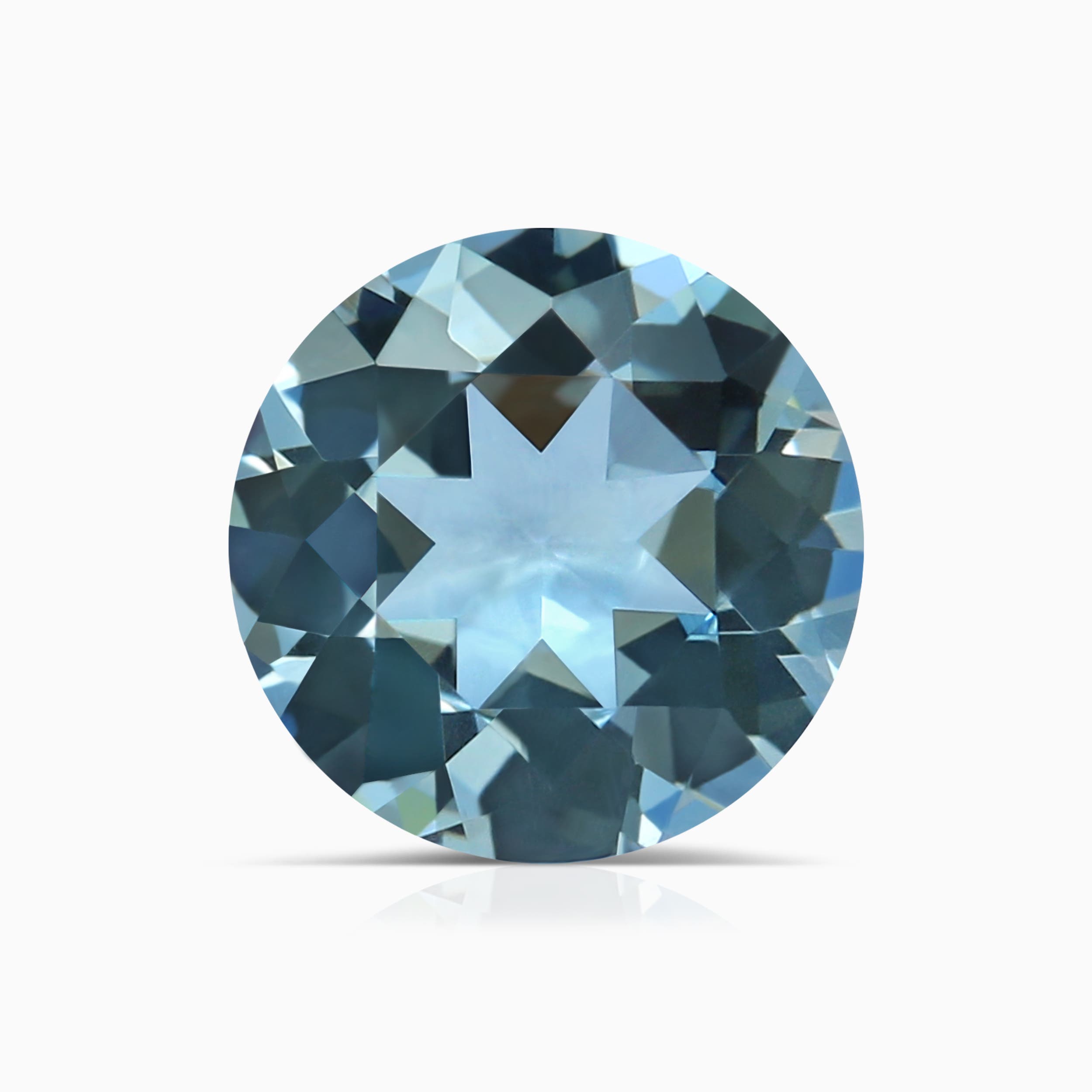 8mm Round Aquamarine