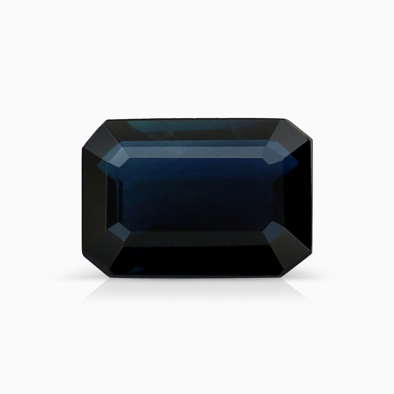 1.05 Carat Emerald Cut Blue Sapphire