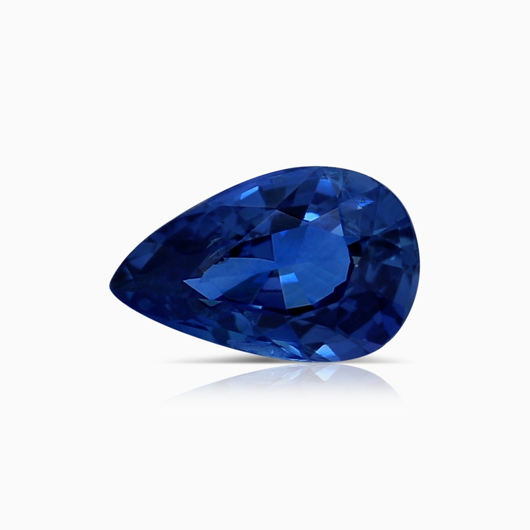 1.15 Carat Pear Blue Sapphire