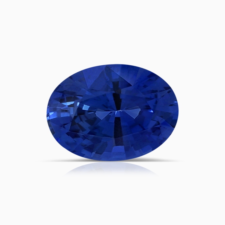 0.85 Carat Oval Blue Sapphire