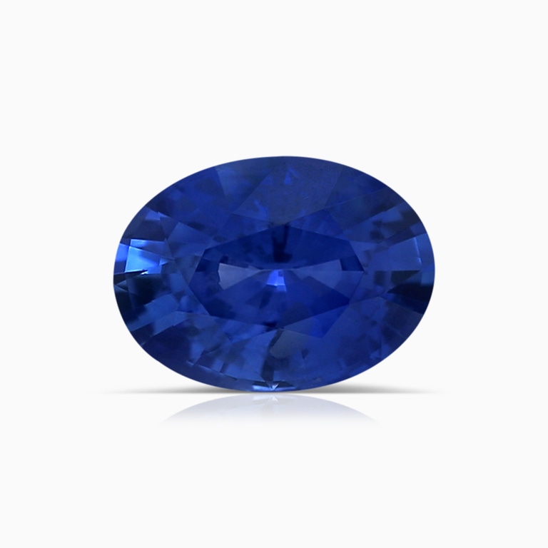 0.85 Carat Oval Blue Sapphire