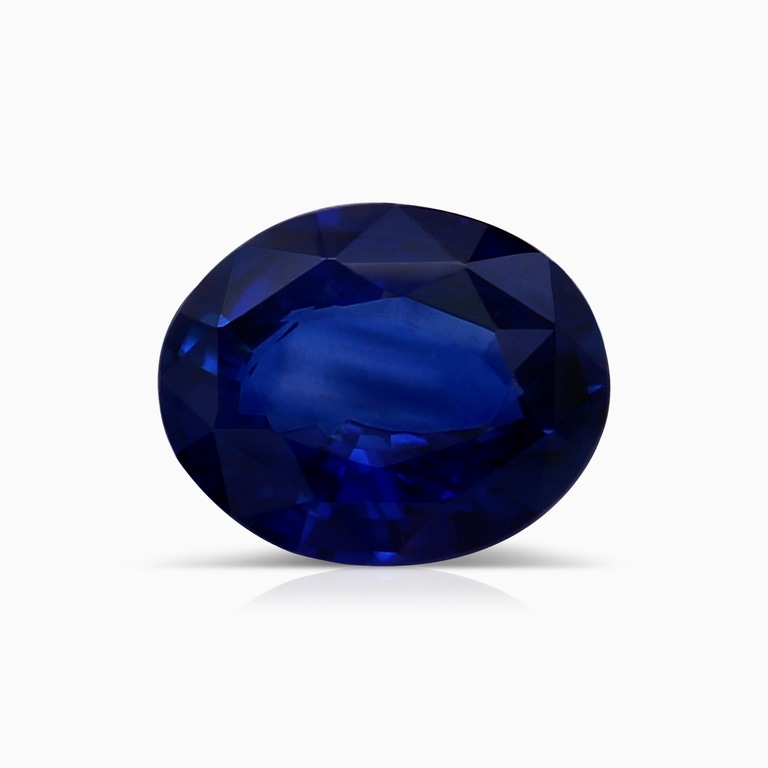 0.85 Carat Oval Blue Sapphire