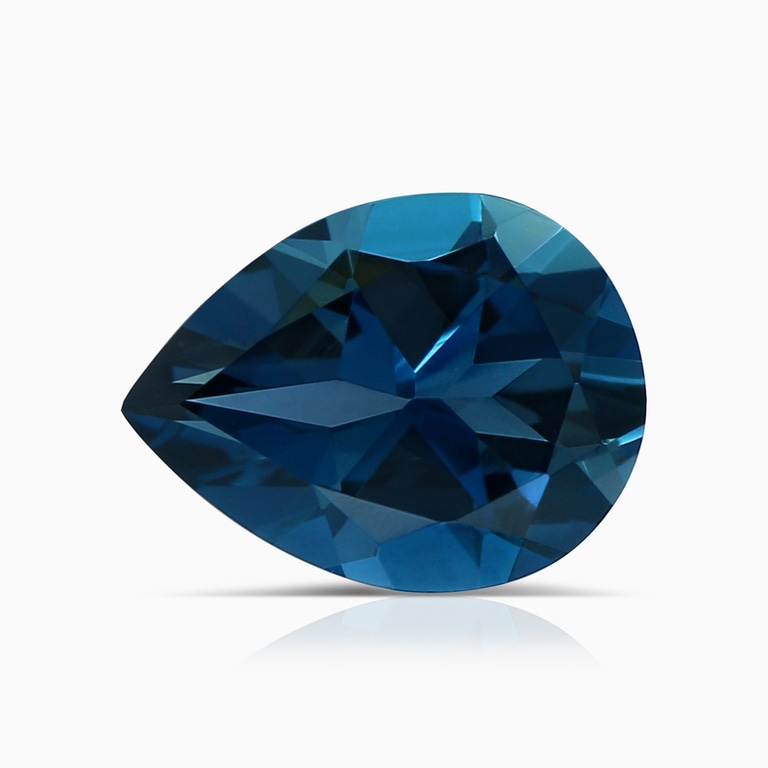 1.90 Carat Pear London Blue Topaz