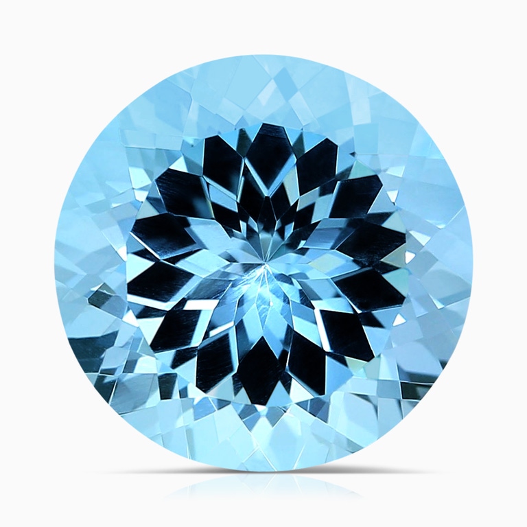 12.30 Carat GIA Certified Round Sky Blue Topaz