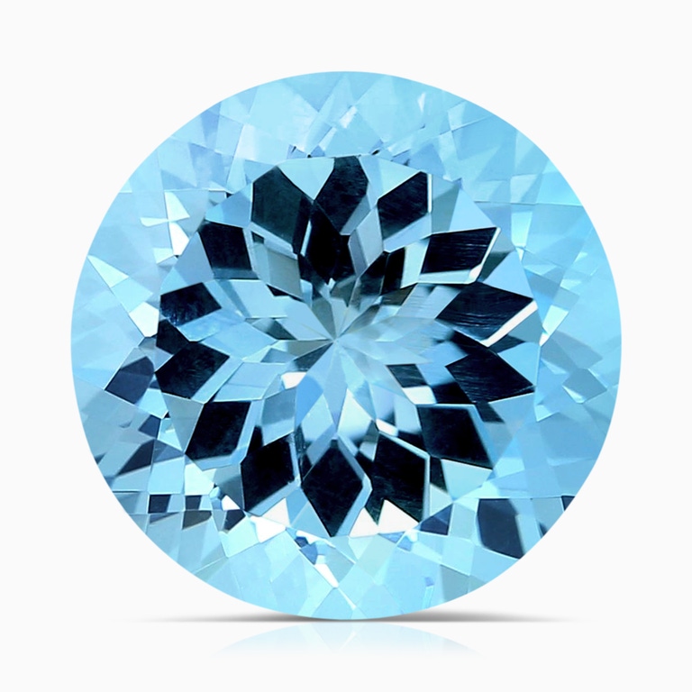 12.18 Carat GIA Certified Round Sky Blue Topaz