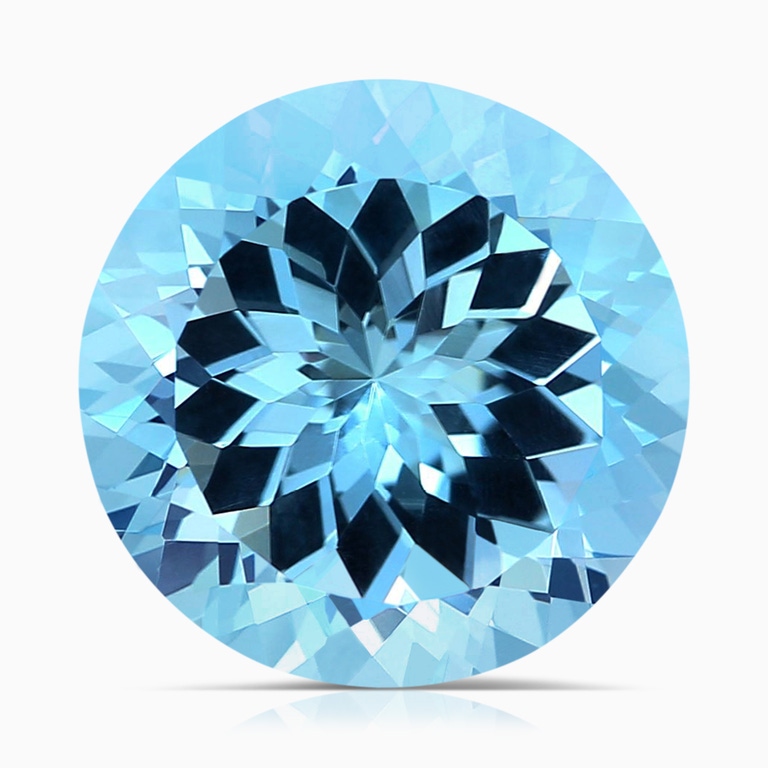 12.15 Carat GIA Certified Round Sky Blue Topaz