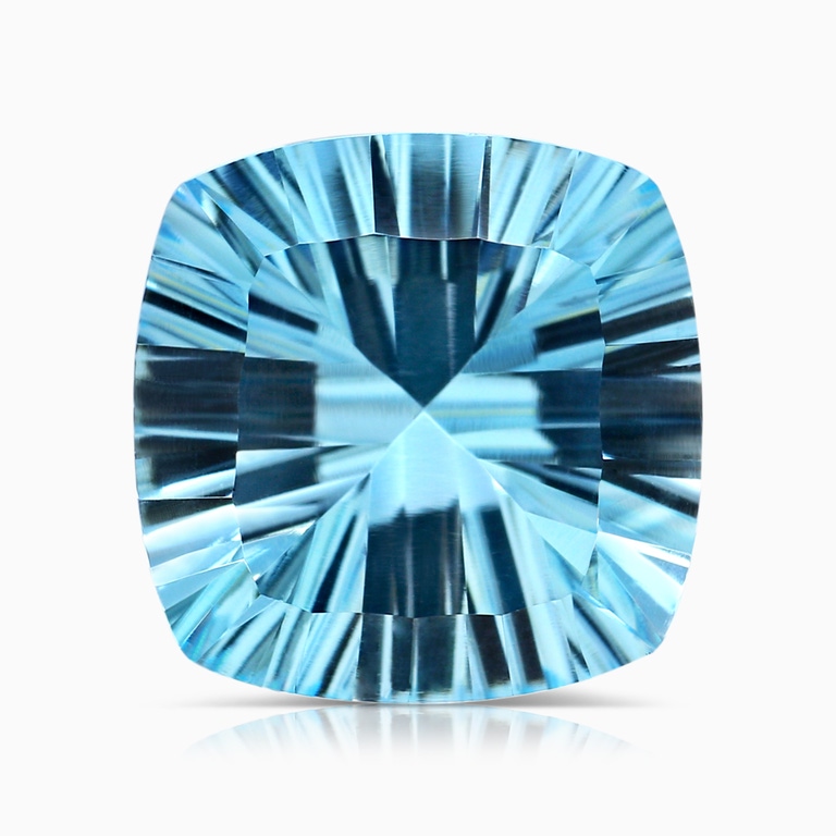 8.44 Carat GIA Certified Cushion Sky Blue Topaz