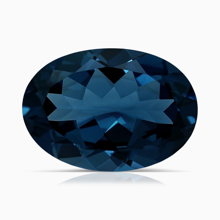 6.16 Carat Oval London Blue Topaz