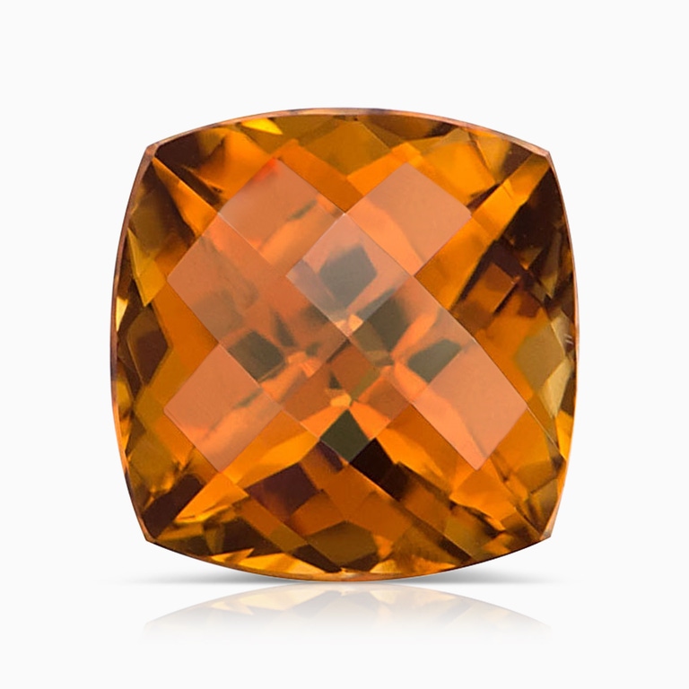 7.77 Carat GIA Certified Cushion Orange Zircon