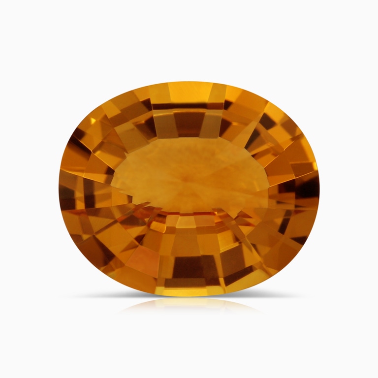 3.78 Carat GIA Certified Oval Citrine