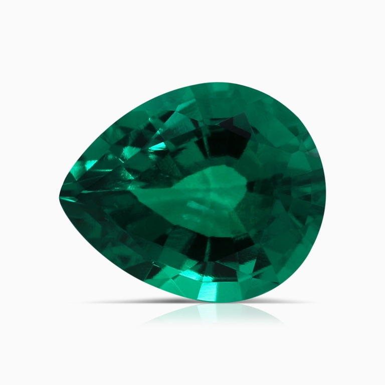 4.02 Carat Pear Lab-Grown Emerald