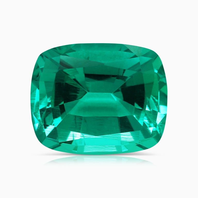 4.83 Carat Cushion Rectangular Lab-Grown Emerald
