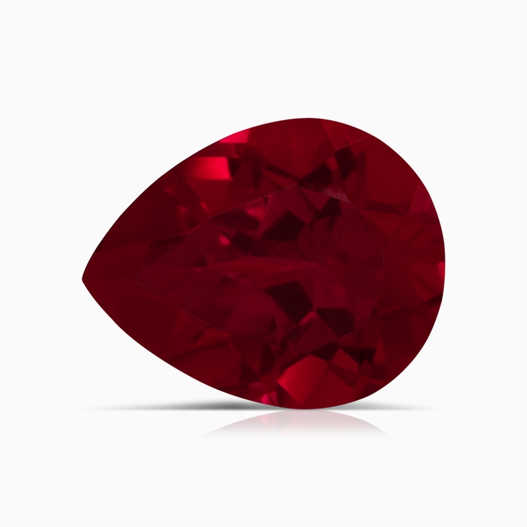 3.20 Carat Pear Lab-Grown Ruby