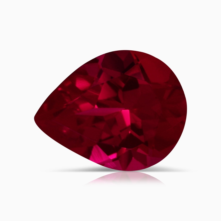 2.84 Carat Pear Lab-Grown Ruby