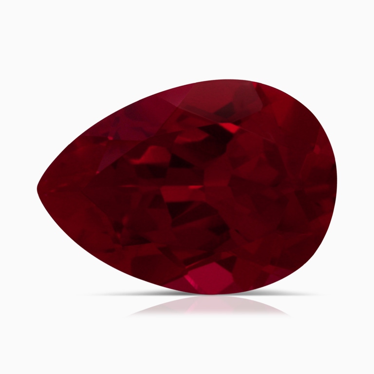7.15 Carat Pear Lab-Grown Ruby
