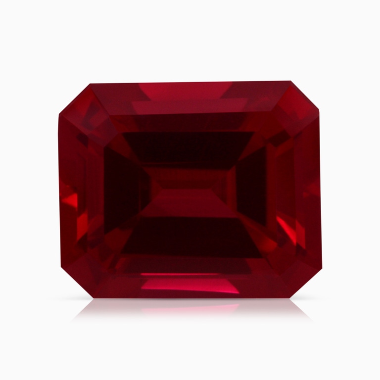 7.95 Carat Emerald Cut Lab-Grown Ruby