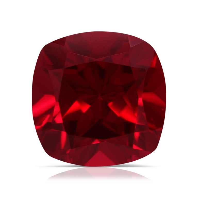 3.88 Carat Cushion Lab-Grown Ruby
