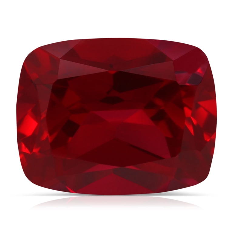 4.29 Carat Cushion Rectangular Lab-Grown Ruby