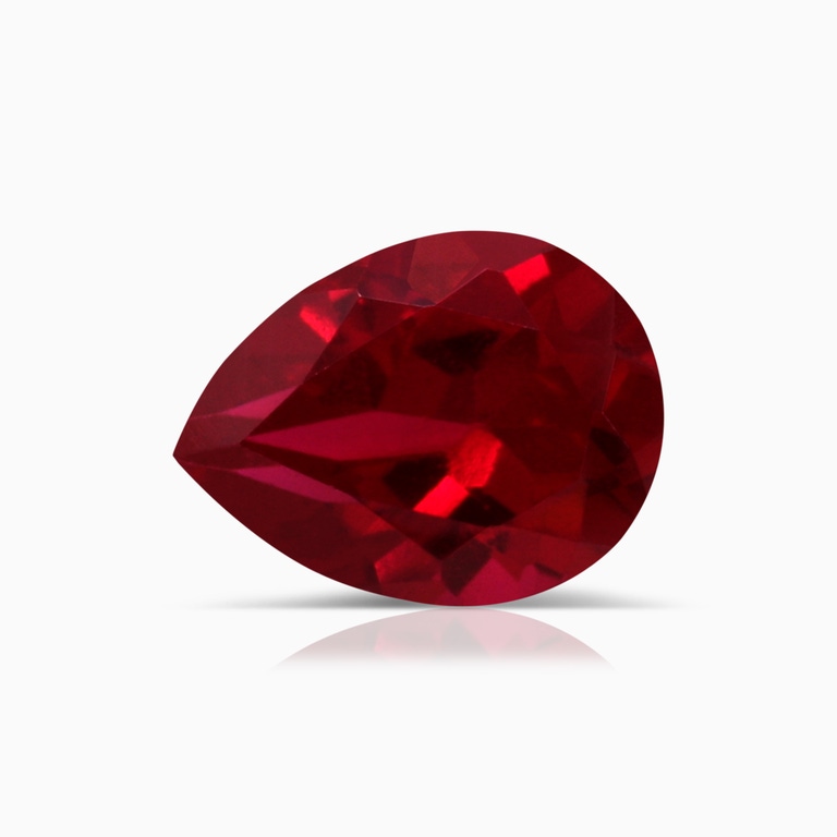 1.54 Carat Pear Lab-Grown Ruby