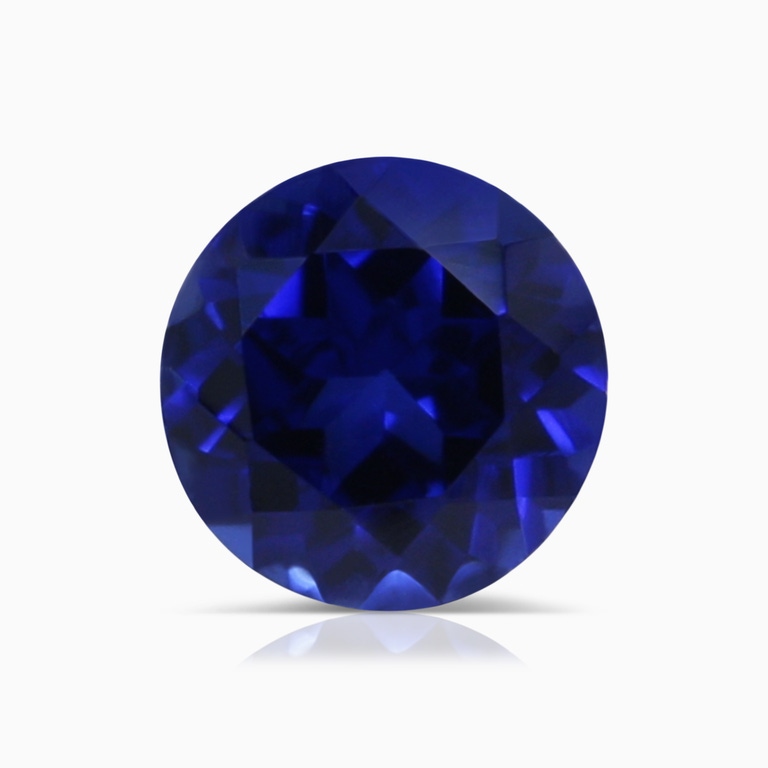 1.12 Carat Round Lab-Grown Blue Sapphire