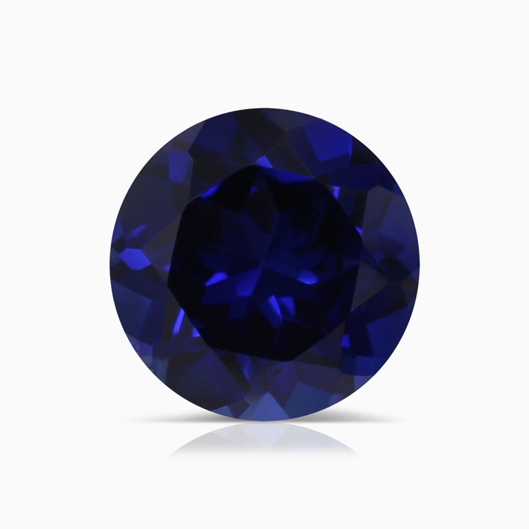 1.73 Carat Round Lab-Grown Blue Sapphire