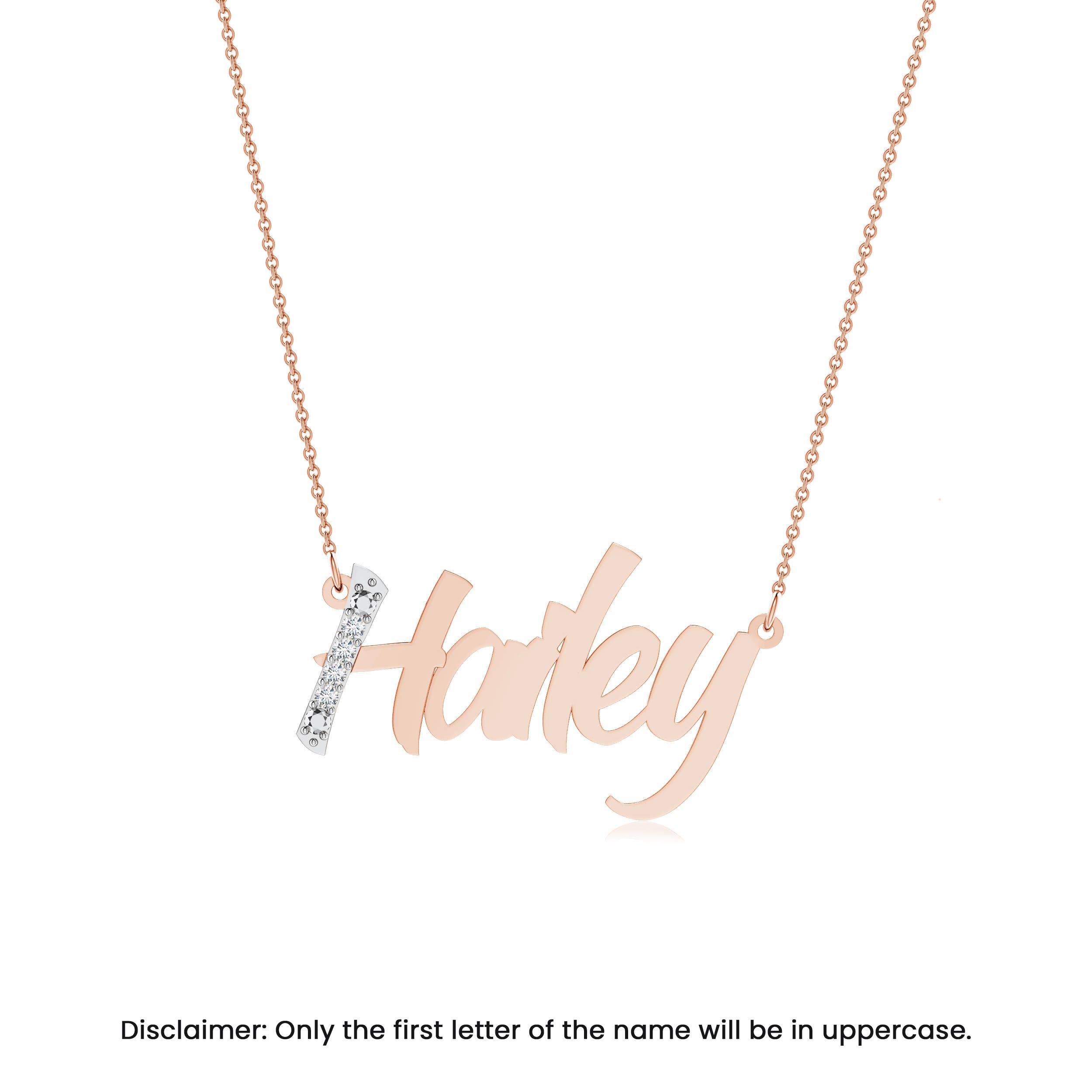 10k Rose Gold Name Necklace