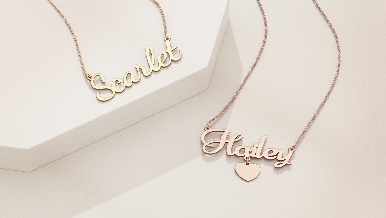 Classic Gold Name Necklace for Her