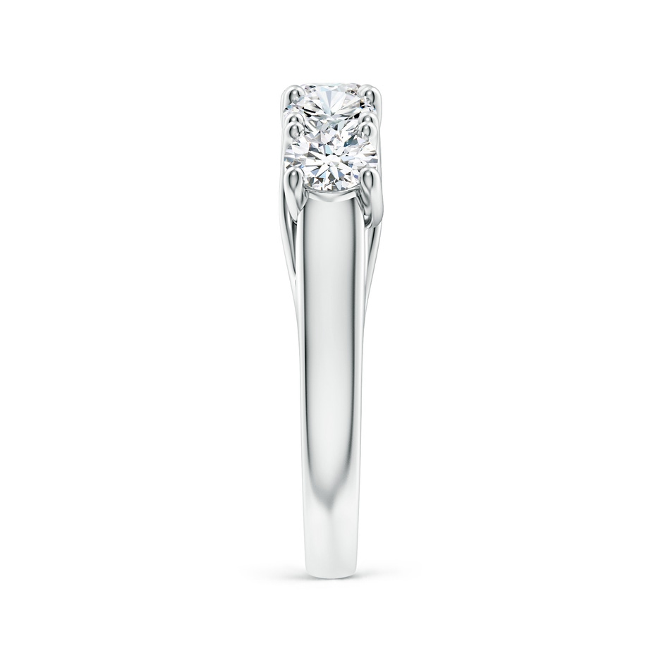 4.2mm FGVS Lab-Grown Half Eternity Five Stone Diamond Wedding Band in White Gold side 299