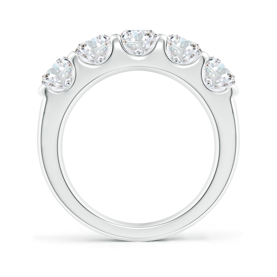 5.1mm FGVS Lab-Grown Shared Prong Set Half Eternity Diamond Wedding Band in White Gold side 199