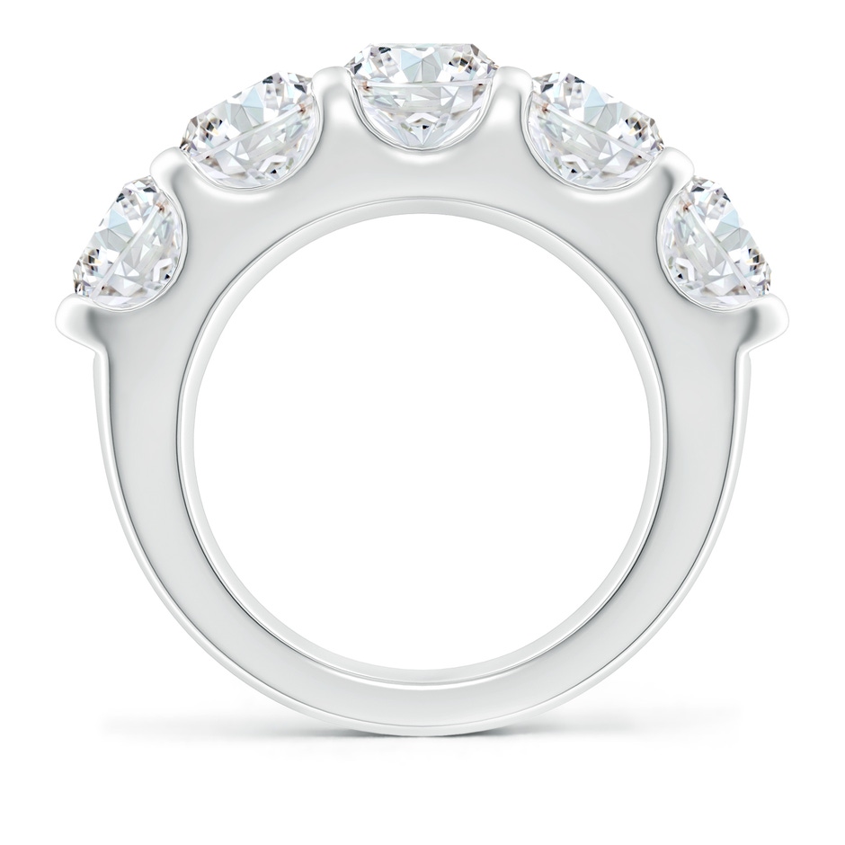 6.4mm FGVS Lab-Grown Shared Prong Set Half Eternity Diamond Wedding Band in P950 Platinum side 199