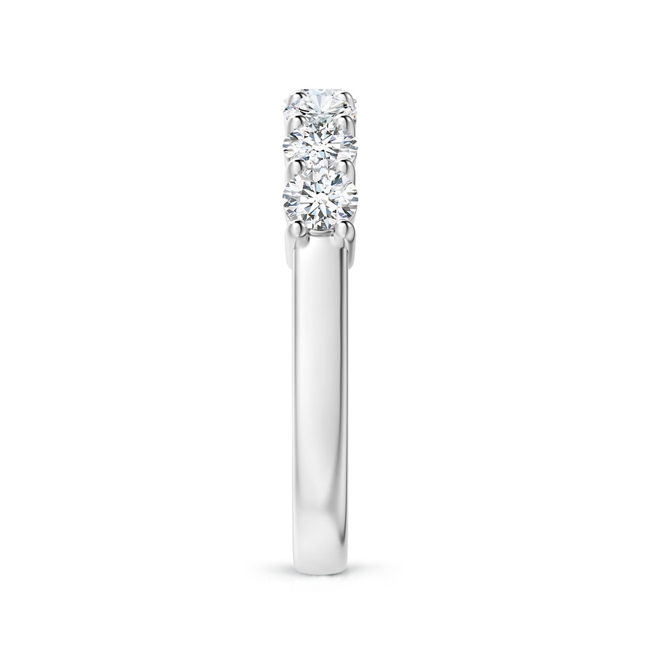 3.4mm FGVS Lab-Grown Half Eternity Seven Stone Diamond Wedding Band in P950 Platinum side 299