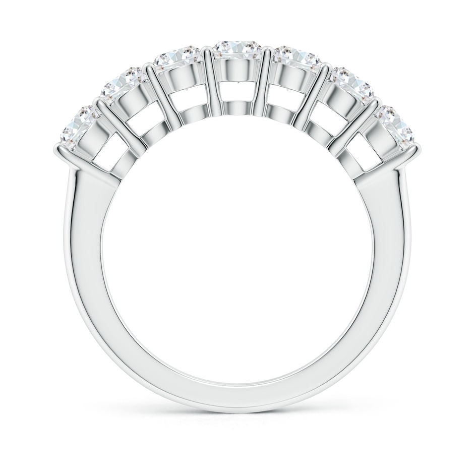 3.9mm FGVS Lab-Grown Half Eternity Seven Stone Diamond Wedding Band in White Gold side 199